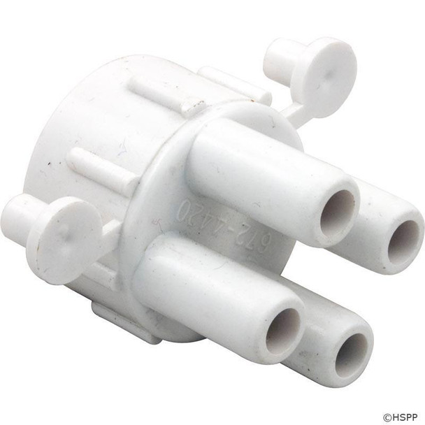  1/2" A/C Spa Manifold (4) 3/8" Barb W/2 Plugs 
