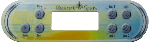 Artesian Spas 11-0137-77, Artesian Spas Topside Overlay, Resort Spas 7-BTTN, 3P VL-700S - Replacement  Artesian Spas 11-0137-77, Artesian Spas Topside Overlay, Resort Spas 7-BTTN, 3P VL-700S - Replacement