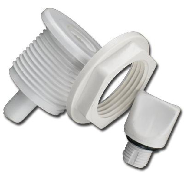 Dimension One Spas 01510-276 Dimension One Spas 3/8" Bleeder Port Assembly (White) 