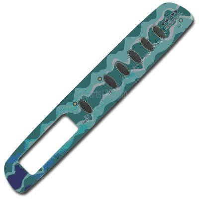 Dimension One Spas 01560-252, D1 Spas Topside Inlay (Teal) March '98 to Mid '99, 6 Button 