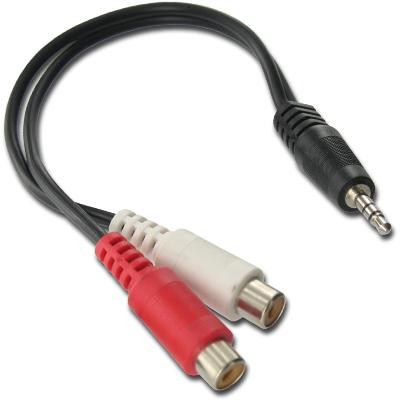Dimension One Spas 01530-0058 D1 Spas 3.5mm to Stereo RCA Y-Adapter 