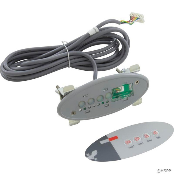  4 Button, BDLTSC3GE1 Gecko Topside, Aux, 2 Pump 