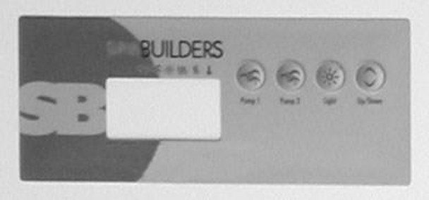 Dynasty Spas 11260 Dynasty Spas Topside Overlay, K-19, SSPA, 2 Pump, Generic Logo 