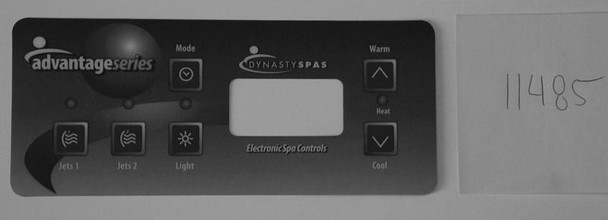 Dynasty Spas 11485 Dynasty Spas Topside Overlay, Advantage Series 