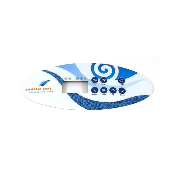 10099 Dynasty Spas Topside Overlay, 2000 Pack, W Air, Trevi Logo