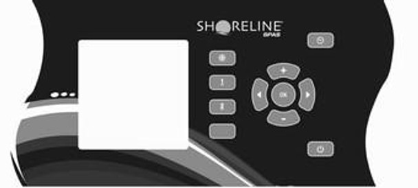 Dynasty Spas 14365 Dynasty Spas Topside Overlay, K-600, IN.XM, Shoreline Logo, 2012  LED  Dynasty Spas 14365 Dynasty Spas Topside Overlay, K-600, IN.XM, Shoreline Logo, 2012  LED