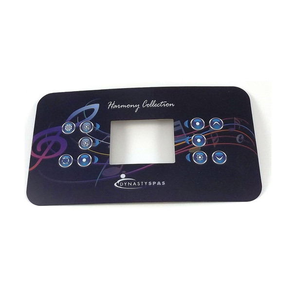 14830 Dynasty Spas Topside Overlay, K-860, Harmony Logo, 2013