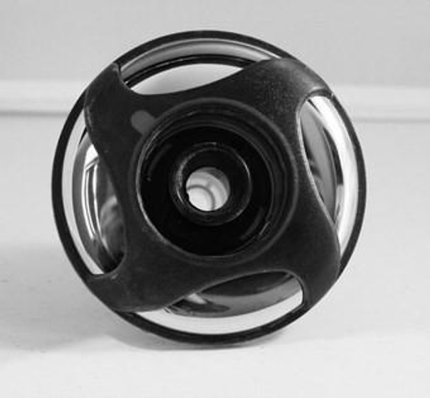 Dynasty Spas 4 3/16" Dynasty Spa Jet, Poly Storm, Large Face, Threaded, Directional, Blk/Mtl, 4 Swirl, 14248  Dynasty Spas 4 3/16" Dynasty Spa Jet, Poly Storm, Large Face, Threaded, Directional, Blk/Mtl, 4 Swirl, 14248