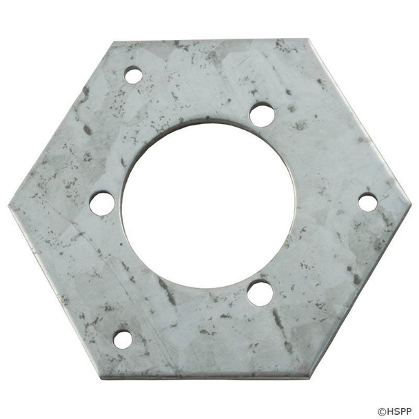  Adapter Plate, Vulcan Box, 1-1/4"ID, 2-1/2" hex OD 