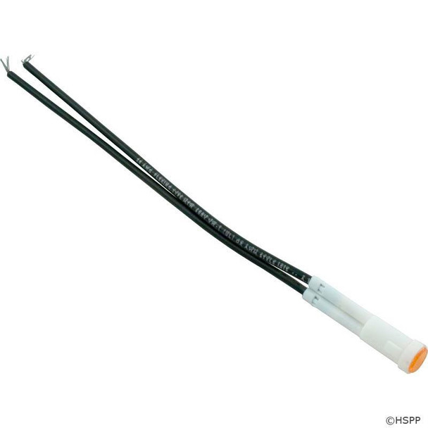  Indicator Light, Generic, 115v, 1°4"hs, Push Through, Amber 