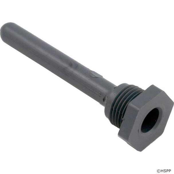  Thermowell, 1/2" Male Pipe Thread, 1/4" Diameter, 3", PVC 