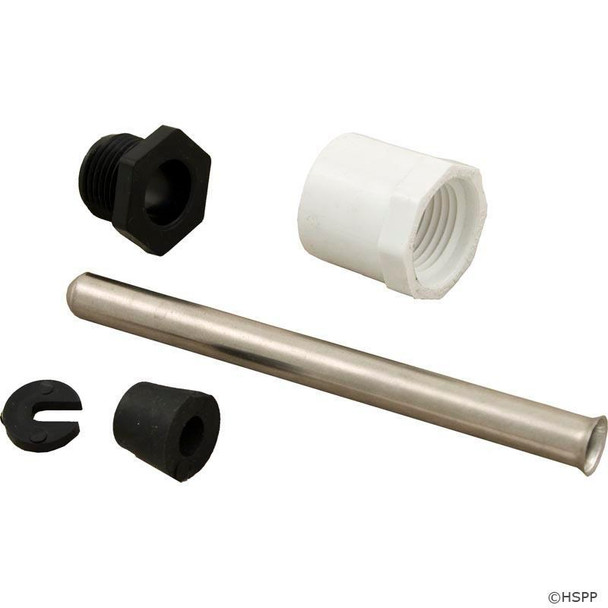  Thermowell, 1/2"mpt, 5/16"dia, 4", Stainless Steel 