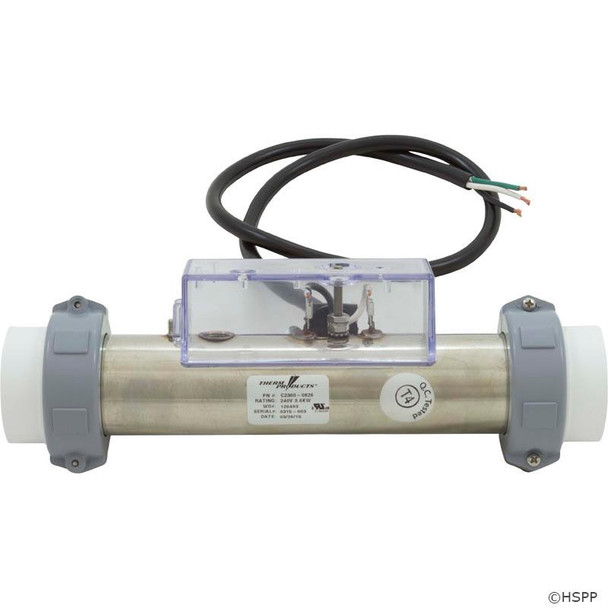 Heater,FloThru,Dreammaker Repl,8"x1-1/2",230v,3.6kW,33" Cord   Heater,FloThru,Dreammaker Repl,8"x1-1/2",230v,3.6kW,33" Cord