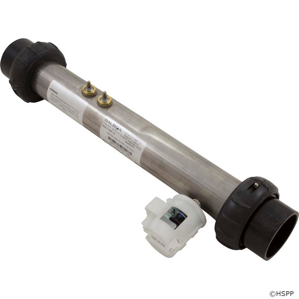 Heater, FloThru, HydroQuip, 15" x 2-1/4", 230v, 4.0kW,Balboa