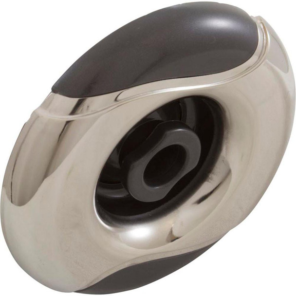 Custom Molded Products 4 3/8" CMP Spa Jet Insert, Typhoon 400, Directional, Wave, SS/Graphite Gray 
