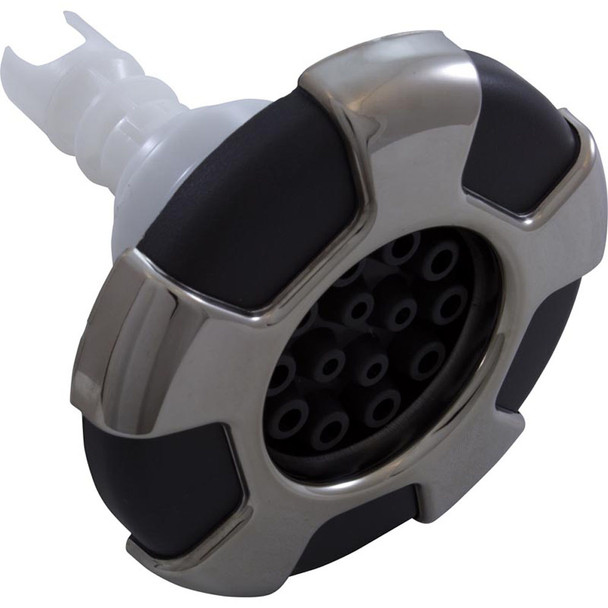 4 1/4" CMP Spa Jet Insert, Typhoon 400, Multi Massage, Crown, SS/Graphite Gray