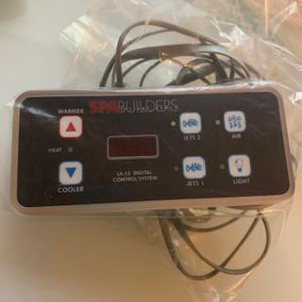  Control Panel, Spa Builders, 2 Pump & Blower, LX15 