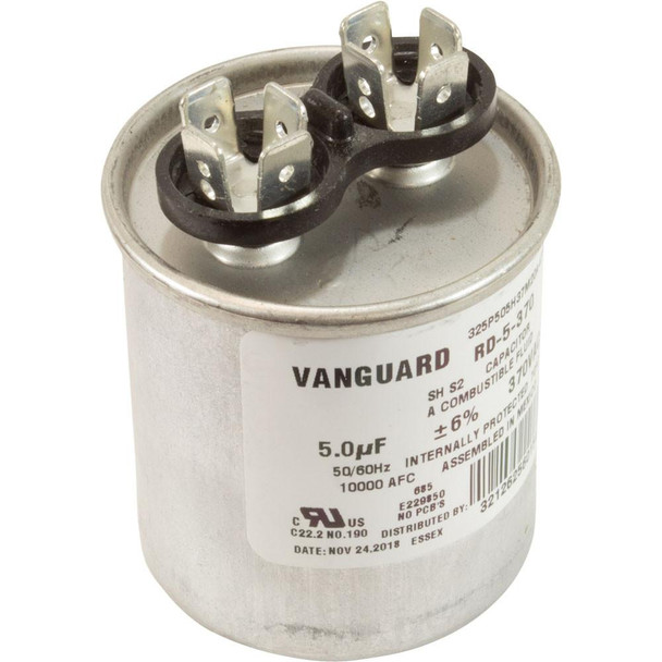  Run Capacitor, 5 MFD, 370v, 2-7/8"L x 1-3/4"OD 