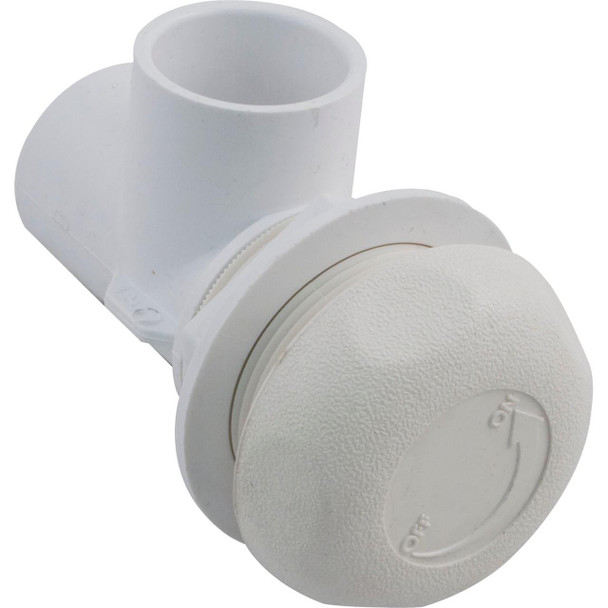  On/Off Valve, Waterway, 1"s x 1"s, Single Port, White, 600-4360 