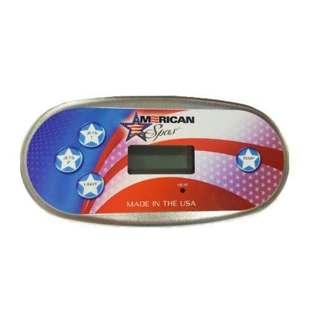  AMERICAN SPAS CONTROL PANEL 2 PUMP (#51377) 