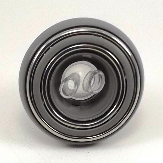 Dynasty Spas 15594 DYNASTY 3" JET, 2018, MINI STORM, GLO, TWIN ROTO, THREADED, ORION, METAL-CLEAR/GRAY 