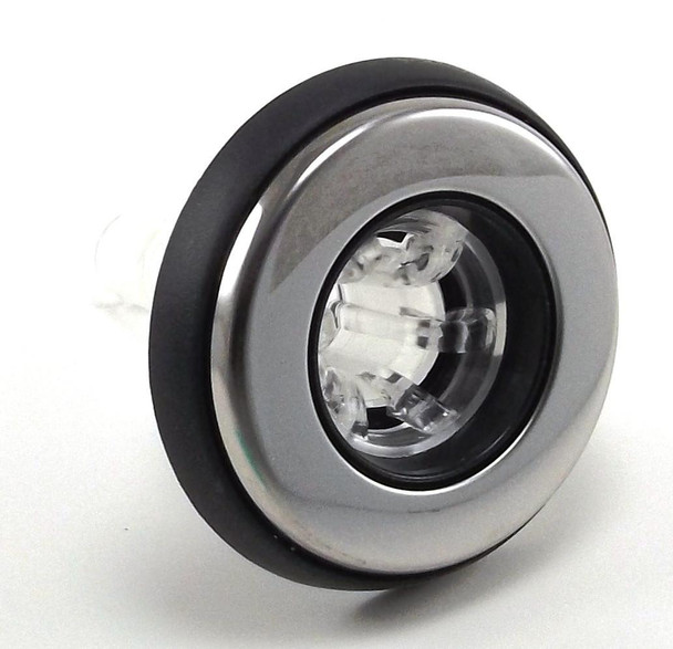 Dynasty Spas 15717 DYNASTY 3" JET, 2019, MINI STORM, GLO, RIFLED, THREADED, CLASSIC STYLE, BLACK-CLEAR 