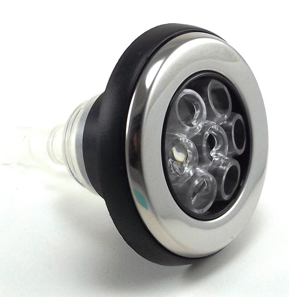 Dynasty Spas 15724 DYNASTY 4" JET, 2019, POLY STORM, GLO, MASSAGE, THREADED, CLASSIC STYLE, BLACK-CLEAR 