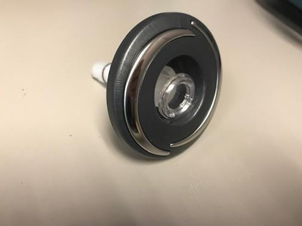 Vita Spas 110880 Vita/Maax JET, 3", 300, INTERNAL, DIR, SS GRAPHITE, HALO, CLR NZL, PRO-LOC, SQR 