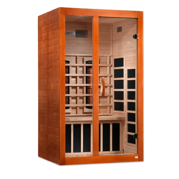 Saunas Dynamic Santiago 2 Person Full Spectrum Near Zero EMF Infrared Sauna DYN-6209-03 FS 