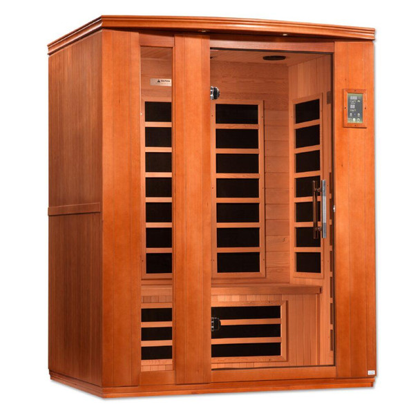 Saunas Dynamic Lugano Elite 3 Person Ultra Low EMF Far Infrared Sauna DYN-6336-02 Elite 