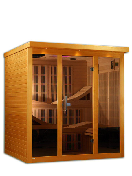 Saunas Dynamic Monaco Elite 6 Person Ultra Low EMF Far IR Sauna DYN-6996-01 