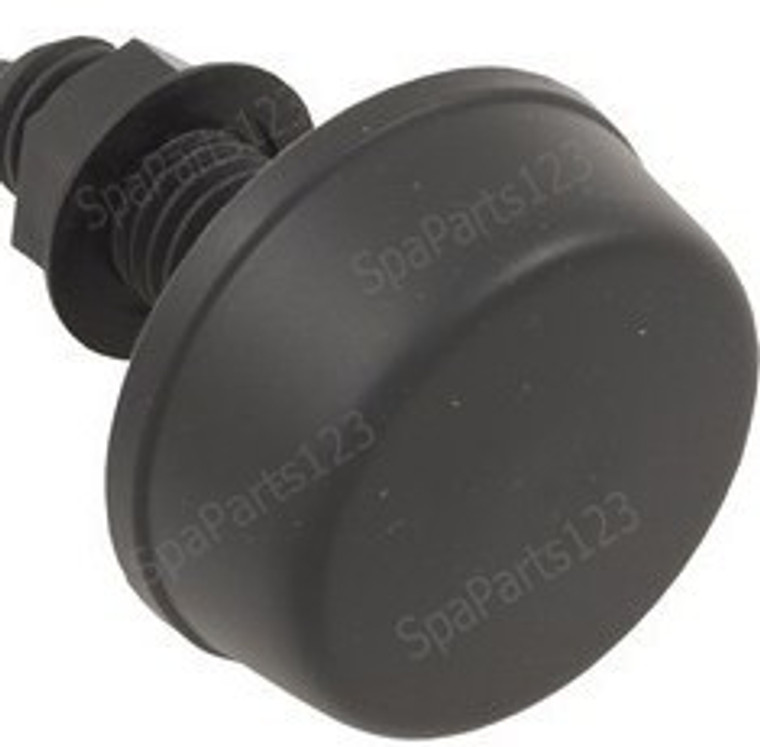 Spa Mushroom Button, Thd, Black