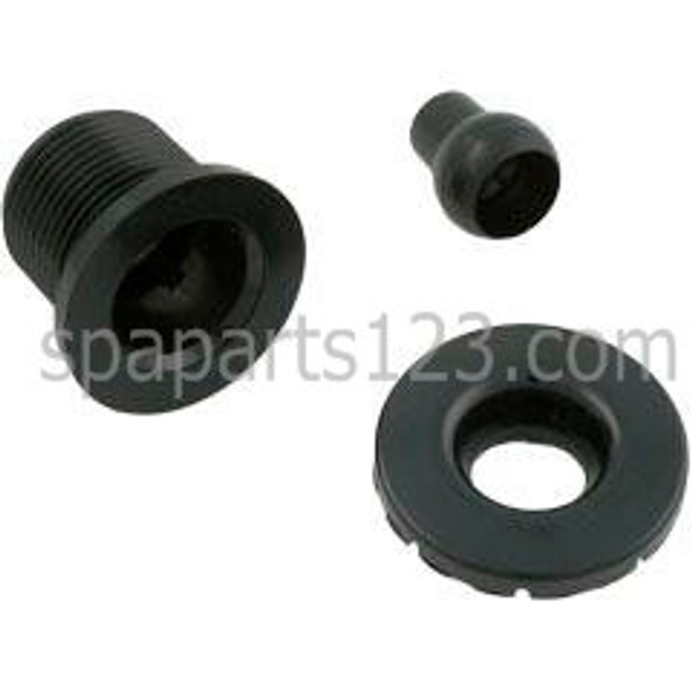 Flange Nozzle Assy, Euro Spa Jet, White-Grey-Black