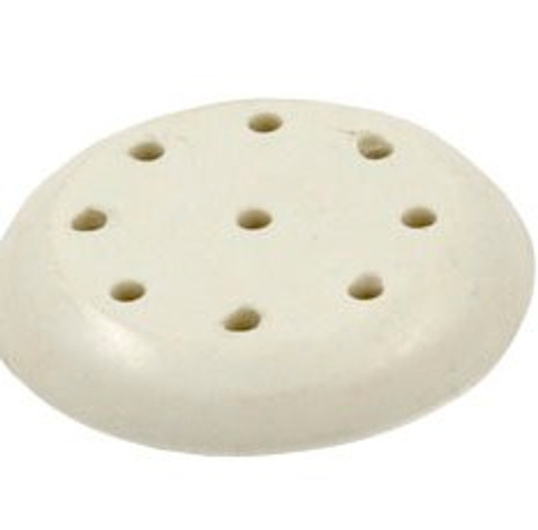 Air Injector Cap Only, White PVC (2 Pack)