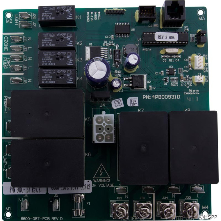 6600-726 Sundance® Spas-Sweetwater Spas Circuit Board (2003-2005)Palermo, Bahia, Cayman, 780