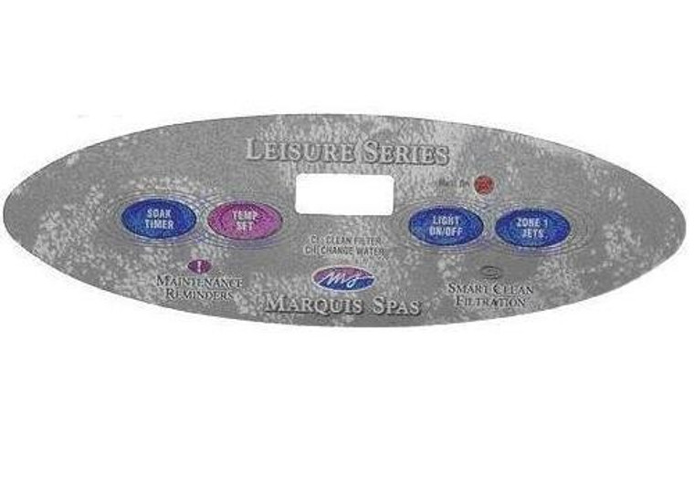 650-0490 Marquis Spas Overlay Leisure 4 Button 2000 To 2002, 7" Long