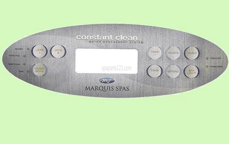 650-0704 Marquis Spas  Overlay, 9 Button, 2008, 11" Long