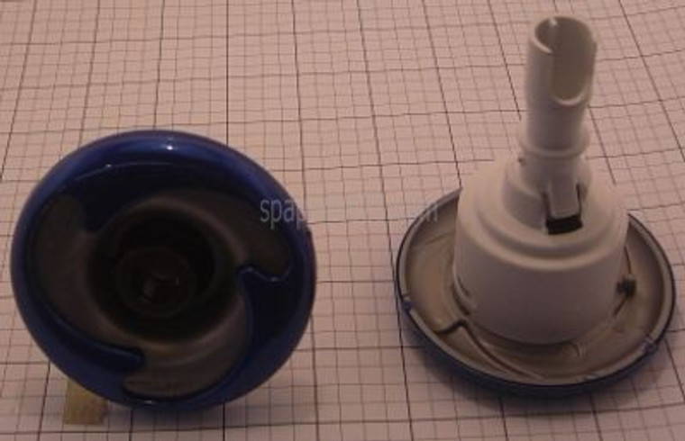 3" Cal Spa Jet Insert, PLU21703631-BLU, MFW, Mini Storm, Micro Flow, w/ Blue