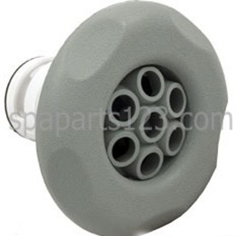 3 3/8" Scalloped Spa Jet, Poly, Massage, Textured, Gray, CONE BACK