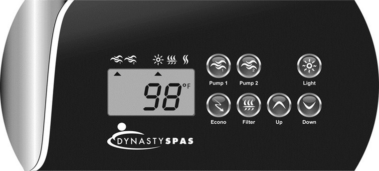 10108 Dynasty Spas Topside Overlay, 2000 Pack, W Air, Trevi Logo