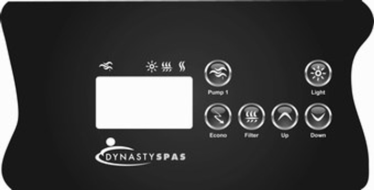 10171 Dynasty Spas Topside Overlay, 2000 Pack, W Air, Trevi Logo