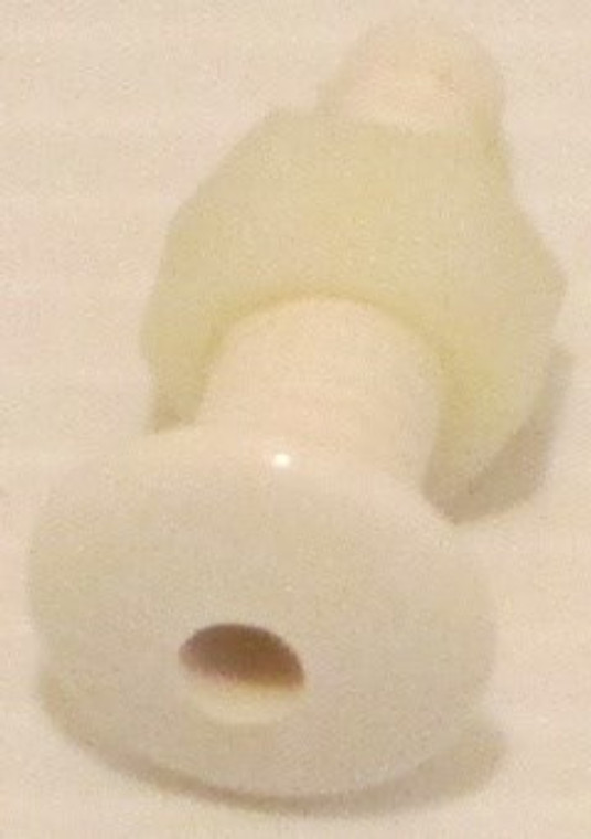 Dynasty Spas Air Injector, 1/4" Barb, 3/8" Hole, White, 10302