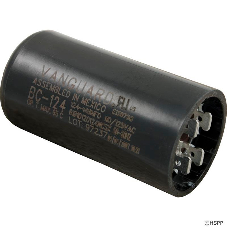 Start Capacitor, 124-149 MFD, 115v, 1-7/16" x 2-3/4"