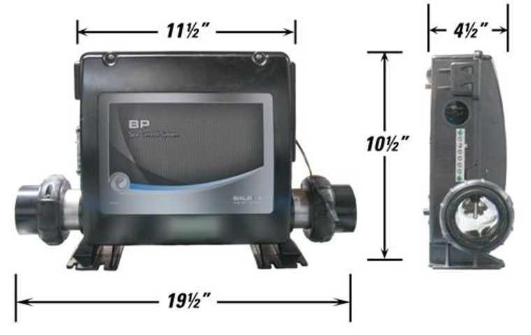 ELE56499 Cal Spas Control Box, with Heater, Titanium, BP601G1