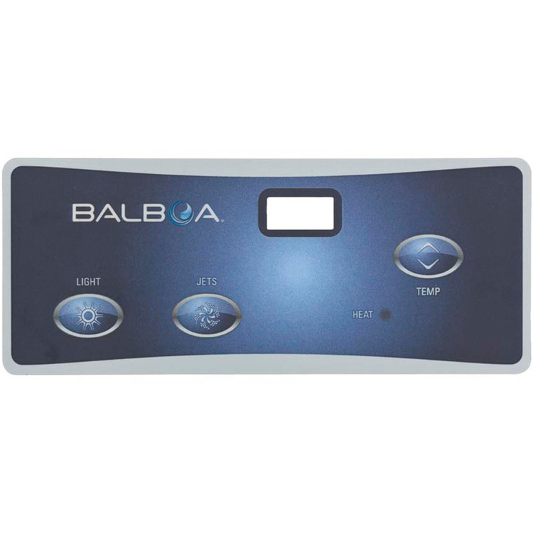 3 Button Overlay, Balboa Water Group VL402, Light, Jets, Temp, LCD, 10721