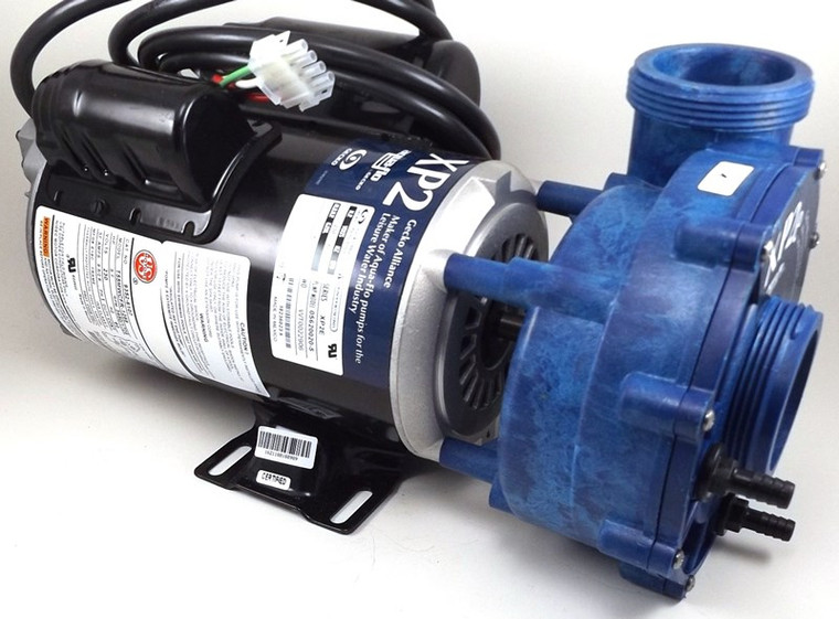 15563 PUMP, GECKO, 2018, 6HP-SPL-230V-48FR-2SPD, BLUE W/E, 8FT 4 PIN AMP, UNIONS