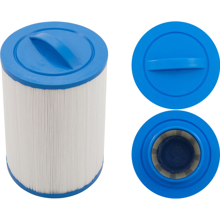 FILTER CARTRIDGE, UNICEL, 5-3/8, 7, CLOSED W/HANDLE, 3 MALE THREAD/MPT, 20 SQFT