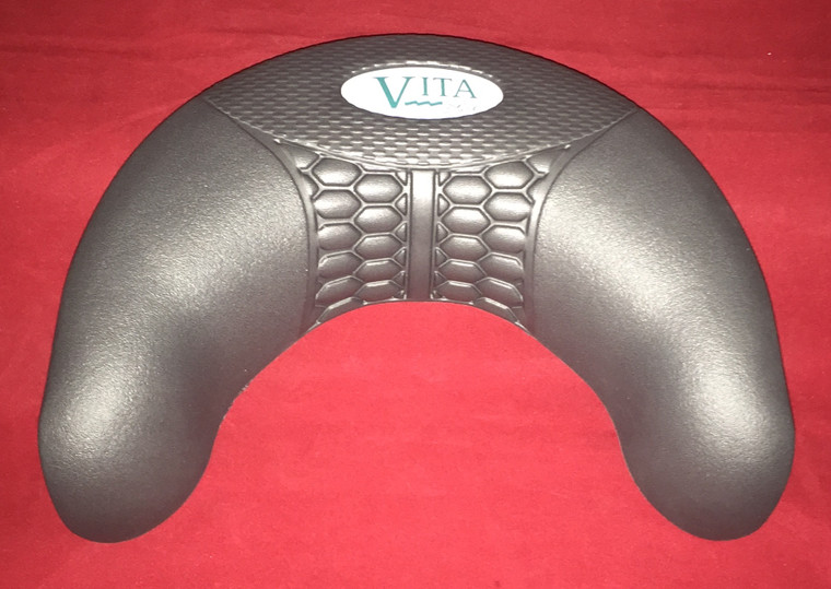 110637 VITA SPA PILLOW, COLLAR, 3-TEXTURE ERGONOMIC, GRAPHITE