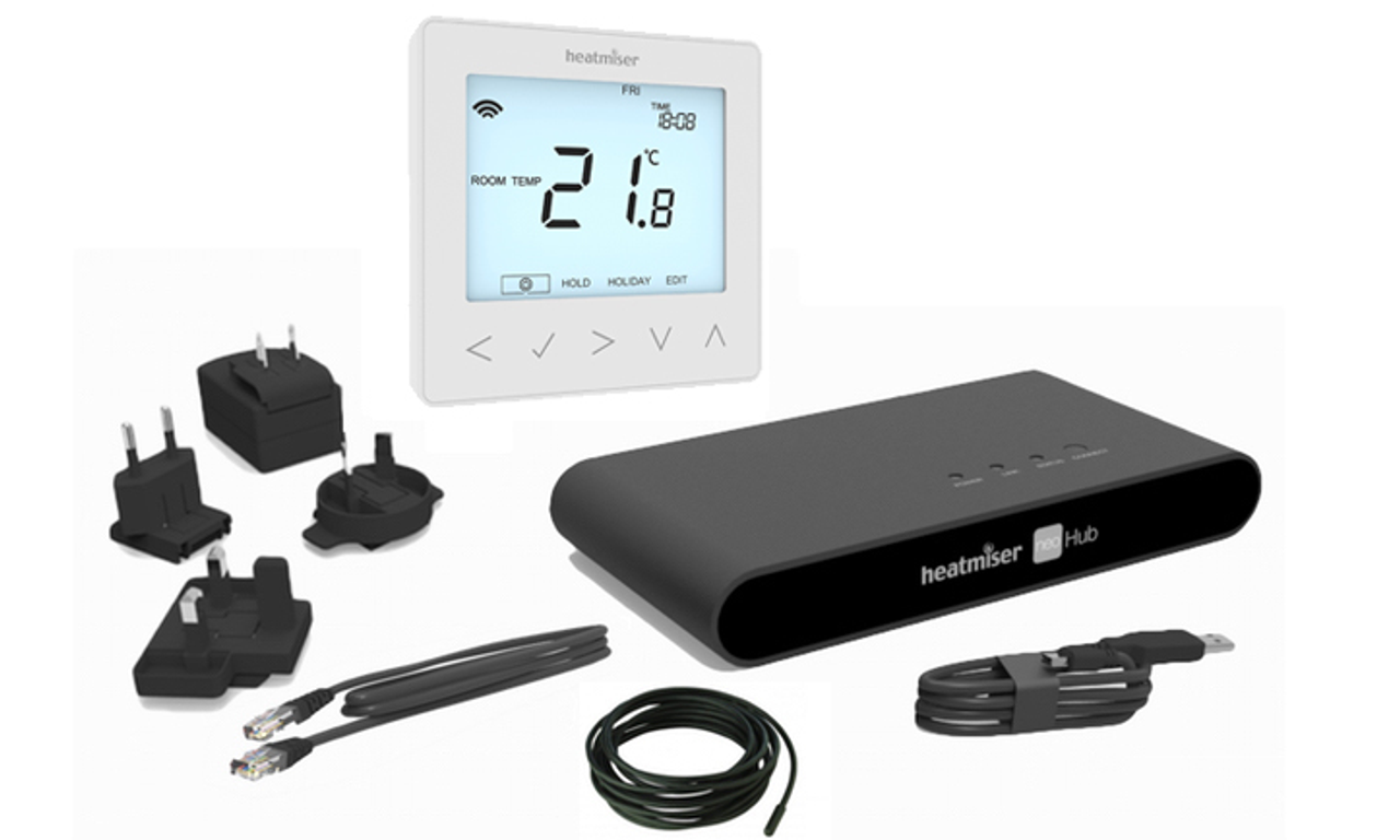 Smart Thermostat For Electric Floor Heating Heatmiser Neokit E