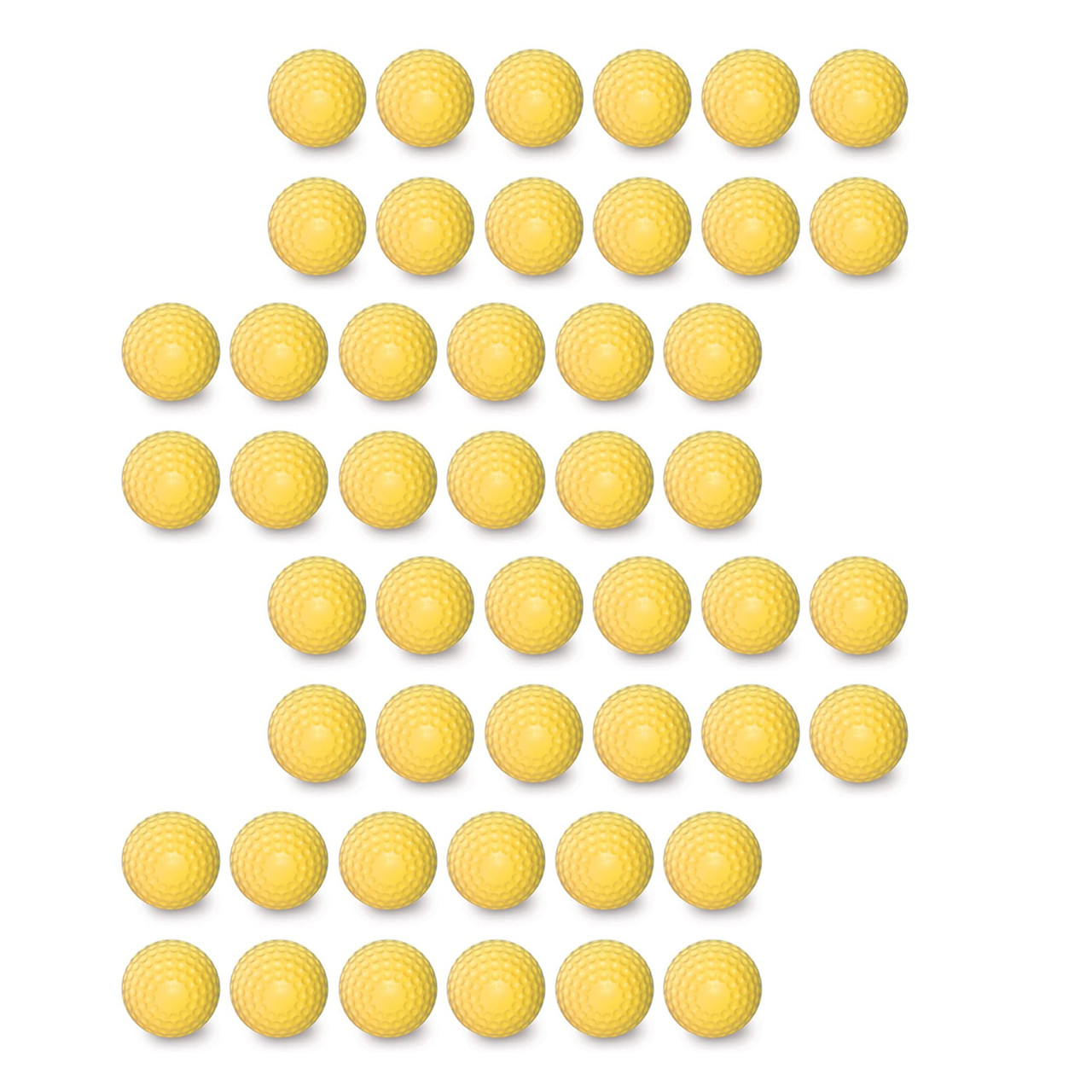 Bucket of JUGS Optic Yellow Dimpled Sting-Free Baseballs - Jugs Sports